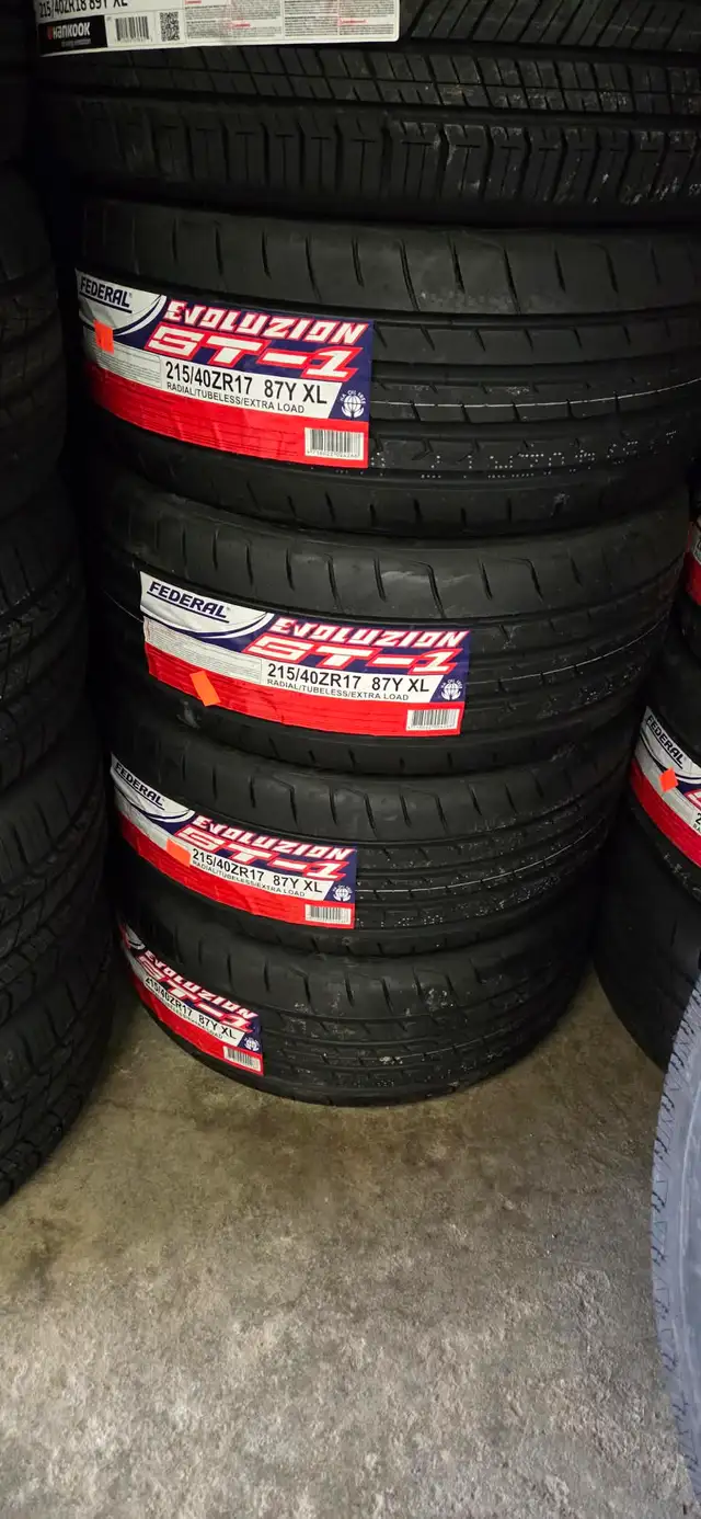 215/40ZR17 FEDERAL EVOLUZION SUMMER TIRES ! FULL SET PRICE! in Tires & Rims in Markham / York Region - Image 2