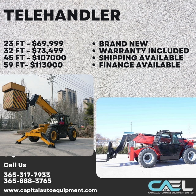 2025 CAEL Telehandler 4x4 All Terrain Diesel Cummins Engine Tele ...