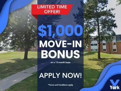 LIMITED TIME OFFER - VALID UNTIL NOVEMBER 2025 ONLY! GET $1,000 OFF YOUR FIRST MONTH'S RENT on a 13...