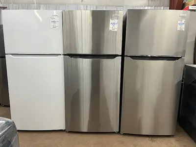 Frigidaire 30" & 28" Top Mount Fridges *IN STOCK* 18 & 20 Cu. Ft. Models White Stainless SmudgeProof...
