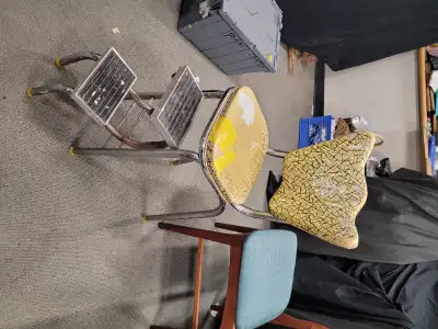 Tall chair for kitchen! vintage step stool high chair., View more