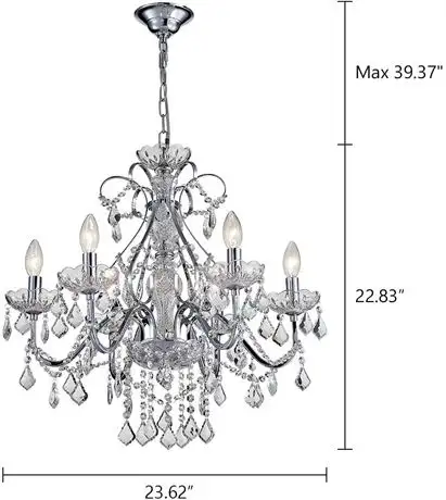 ANJIADENGSHI Modern K9 Crystal Raindrop Chandelier Lighting LED in Indoor Lighting & Fans in Mississauga / Peel Region - Image 4