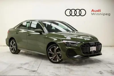 NO CHARGE WINTER TIRES + Save over $11,000 + tax from new on this accident-free DEMO 2025 Audi A3 Pr...