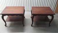 pair of two antique end tables.  Excellent condition