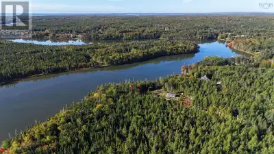 This beautiful 2.3-acre property offers 164 feet (50 m) of waterfront on the River Inhabitants, whic...