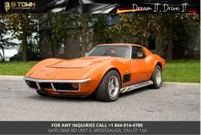1972 Chevrolet Corvette Coupe finished in Orange is a true American classic that represents the gold...