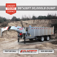 2024 K-Trail Goliath 8x16ft Dump Trailer 15k Axles