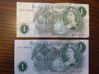 BANK OF ENGLAND POUND NOTES