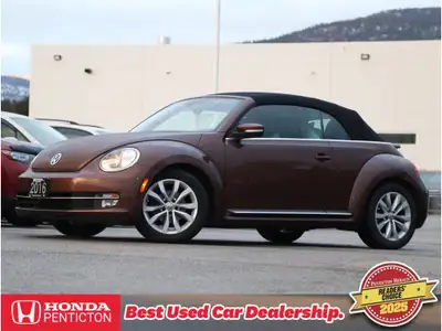 2016 VOLKSWAGEN BEETLE CONVERTIBLE COMFORTLINE - NO ACCIDENTS - BC VEHICLE - NAVIGATION - BACKUP CAM...