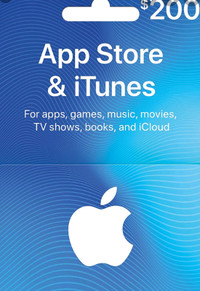 Apple iTunes Store credits, gift cards: Apps and Apple Music