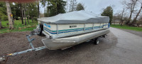 TRADE FOR RV-70 HP 4 STROKE-18' CREST PONTOON BOAT-9 PASS