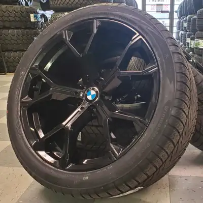 New 21" staggered WINTER BMW X6 wheel & tire package G06 BMW X5 fitment - 5x112 Tires Rear 315/35R21...