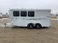 USED THURO BILT 3H RENEGADE HORSE TRAILER FOR SALE IN NISKU, AB - TANDEM 5200lb AXLES - SEALED & ENC... (image 5)