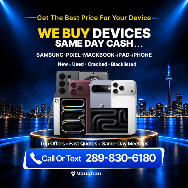 CASH FOR PHONES - SAME DAY OFFERS | iPhone Samsung Macbook
