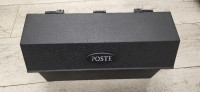 Horizontal wall-mount plastic mailbox