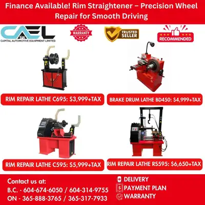 CAEL Brake Drum Lathe & Rim Straightener Machines Built for Precision and Power 3,999 Upgrade your w...
