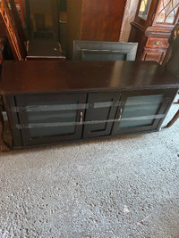 Black TV Stand with Lights