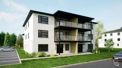 Grand 5 et demi de 1 500 pieds carrés Le projet résidentiel Boisé Nature 3R situé sur la rue de la M...