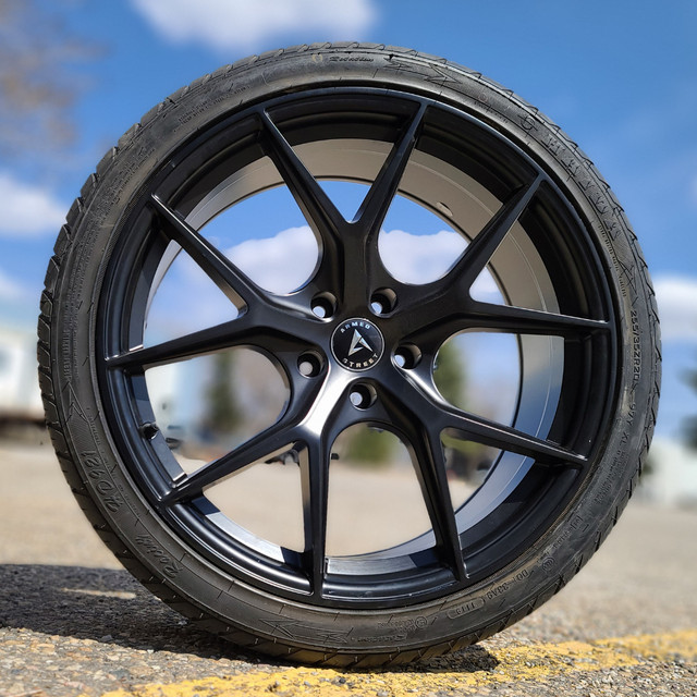 PACKAGE!! 20" CONCAVE 5 spoke rims - Matte Black - ONLY $1090! in Tires & Rims in Edmonton - Image 2