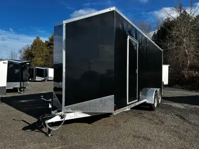 *** INCLUDES FREIGHT & PDI - Just Add Taxes 7 X 20 Aluminum V-Nose Tandem Axle Enclosed Cargo Traile...