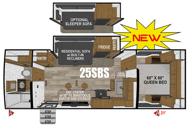 2026 OUTDOORS RV TIMBER RIDGE 25SBS T in Travel Trailers & Campers in Kelowna - Image 4