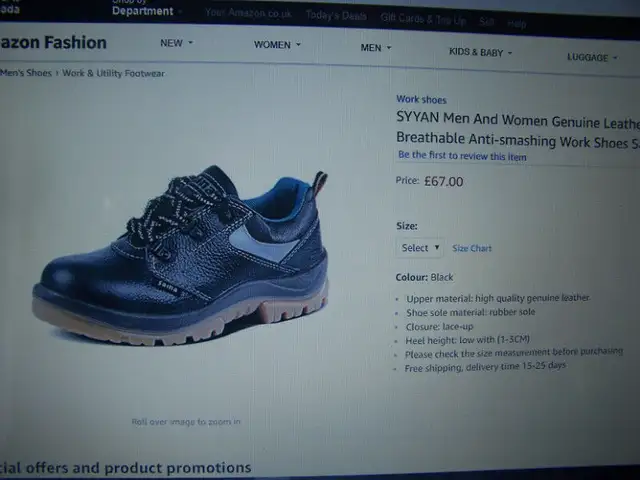 Genuine Leather Lace Breathable Work Safety Shoes  (size 6) in Men's Shoes in Hamilton - Image 8