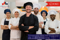 Cook Positions (LMIA & PNP Available)