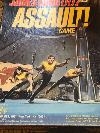 James Bond 1986 Assault Board Game, View more