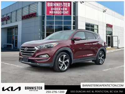 Experience the 2016 Hyundai Tucson Ultimate in its striking red exterior, offering the confidence of...