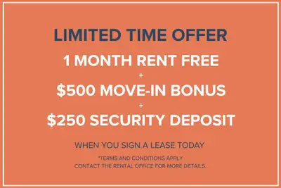 1 Month Rent Free + $500 Move-In Bonus + $250 Security Deposit Visit our Website: https://www.caprei...
