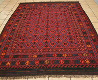 Vintage Handmade Persian Rug Afghan Carpet | Free Shipping