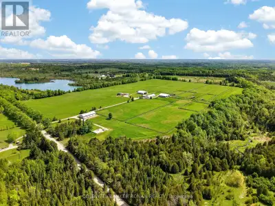 Exceptional 77-acre equestrian and agricultural facility in the picturesque landscape of Mono, just...