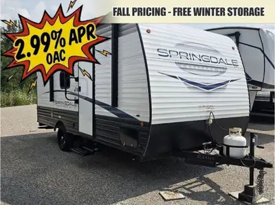 2024 SPRINGDALE 1760BH- VERY IMPRESSIVE 17' BUNKHOSE WITH A SLIDE-ROOF MOUNTED 220 WATT SOLAR PANEL,...