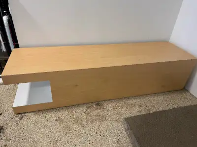 Blonde wood look laminate bench, heavy and sturdy, View more