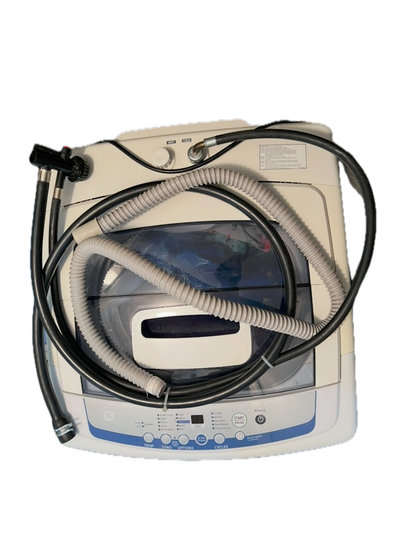 GE Portable Apartment Washer Top Load 3.1 cu.ft Basket, View more