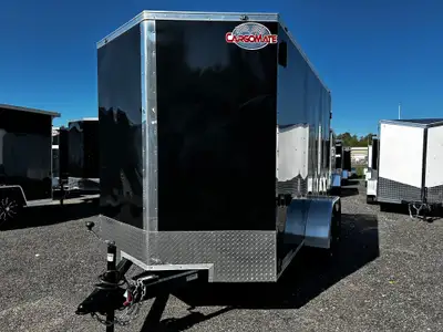 *** INCLUDES FREIGHT & PDI Just Add Taxes 6 X 12 V-Nose Tandem Axle Enclosed Cargo Trailer - With Re...