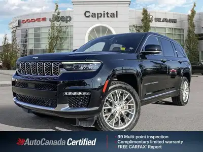 Experience full-size luxury with commanding V8 performance in this 2023 Jeep Grand Cherokee L Summit...