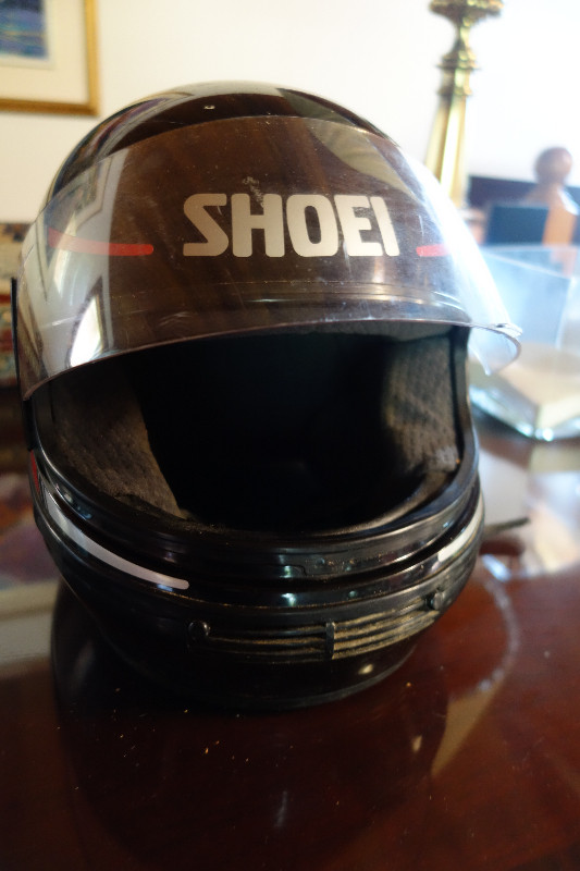 Shoei Helmet Black with red accents, XL used very few times in Other in Barrie - Image 2