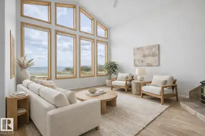 Discover this stunning 7 bedroom waterfront home on Pigeon Lake with almost 3500 sft of developed li...