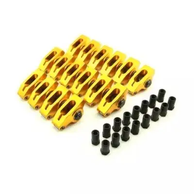 PHOTO 1 NEUF SET DE ROLLER ROCKER GOLD 1.6 RATIO AVEC 7/16 STUD POUR MOTEUR FORD 289-302-351 WINDSOR...