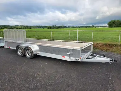 # 2026 Mennonite Built All-Aluminum 7’ x 20’ Landscape Trailer Lightweight, Rust-Free Price: Was $7,...