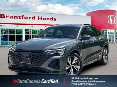 Command the road with sustainable power in this stunning Chronos Gray Metallic 2024 Audi Q8 e-tron S...