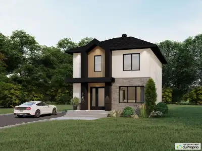 NOUVEAU ! -Maison Cottage NEUVE ET CONTEMPORAINE - 2 Étages -À PIED DES ÉCOLES ET DE TOUS LES SERVIC...