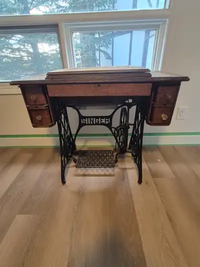 Antique Singer Treadle Sewing Cabinet – $250 OBO, View more