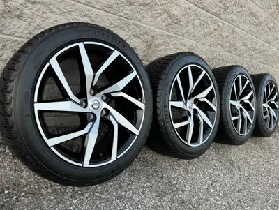 Michelin X-Ice Snow Winter Tires and original 18 inch Volvo S60 & V60 two-tone gloss black rims. All...