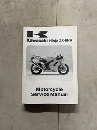 Sm307 Kawi Ninja ZX-6RR ZX600 Motorcycle Service Manual