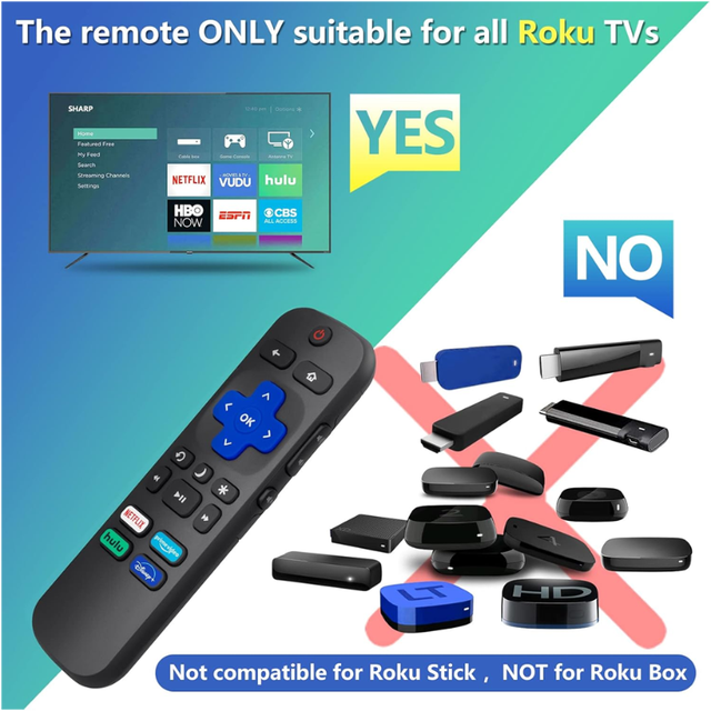 New Roku TV Remote Control511719593843763204