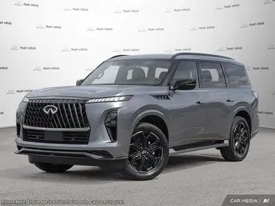 The 2026 INFINITI QX80 SPORT is the brand's all-new, blacked-out flagship SUV. It swaps classic chro...