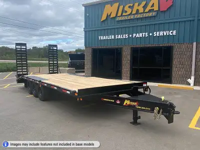 Miska 12 Ton Tri-Axle Deckover Equipment Float Trailers - Made in Canada Starting at just $16,495.00...