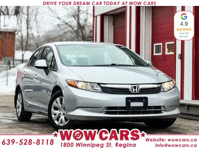 2012 Honda Civic LX :Odometer: 121,951Km Sale Price: $12,990+taxes WOW Factors:- -Certified and mech...